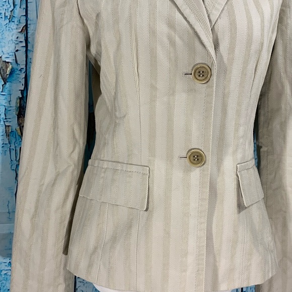 Kenneth Cole NY Womens 6 Tan Blazer Corduroy Lined - Picture 7 of 8